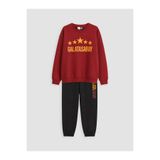 LC Waikiki Kırmızı Galatasaray Baskılı Erkek Çocuk Eşofman Takım