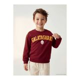 LC Waikiki Kırmızı Galatasaray Baskılı Erkek Çocuk Kalın Sweatshirt