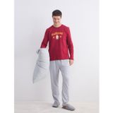 LC Waikiki Kırmızı Galatasaray Baskılı Erkek Pijama Takımı
