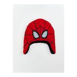 LC Waikiki Kirmizi Spider-man Baskılı Erkek Çocuk Kulaklıklı Bere