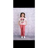 LC Waikiki Kız Çocuk Mickey Mouse Alt Üst Takım - 3 - 4 Yaş - Pembe
