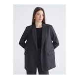 LC Waikiki Kruvaze Yaka Çizgili Kadın Blazer Ceket