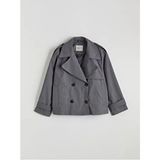 LC Waikiki Kruvaze Yaka Oversize Kadın Trençkot - Beyaz - 36