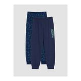 LC Waikiki Lacivert Baskılı Erkek Çocuk Pijama Alt 2'li