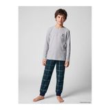LC Waikiki Lacivert Ekose Erkek Çocuk Pijama Alt