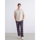 Lc Waıkıkı Lacivert Kalın Ekose Erkek Pijama Alt