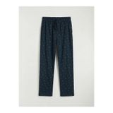 LC Waikiki Lacivert Regular Fit Baskılı Erkek Pijama Altı