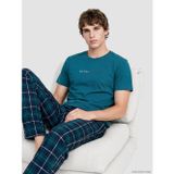 LC WAIKIKI Lacivert Regular Fit Ekose Erkek Pijama Takımı
