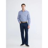LC Waikiki Lacivert Slim Fit Çizgili Erkek Gömlek - 2XL