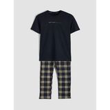 LC Waikiki Lacivert Standart Kalıp Ekose Erkek Pijama Takım - 2XL