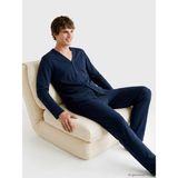 LC Waikiki Lacivert Standart Kalıp Erkek Pijama Takımı - 3XL