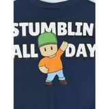 LC Waikiki Lacivert Stumble Guys Baskılı Erkek Çocuk Tişört - 6 - 7 Yaş