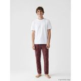 LC Waikiki Lc Waıkıkı Bordo Standart Kalıp Ekose Erkek Pijama Altı - 2XL