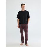 LC Waikiki Lc Waıkıkı Bordo Standart Kalıp Ekose Erkek Pijama Altı