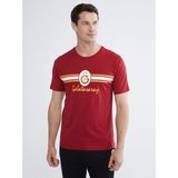 LC Waikiki Lc Waıkıkı Kırmızı Standart Kalıp Galatasaray Baskılı Erkek Pijama Takım - 3XL