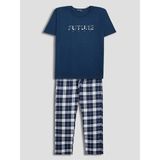 LC Waikiki Lc Waıkıkı Lacivert Ekose Erkek Pijama Takımı