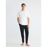 LC Waikiki Lc Waıkıkı Siyah Standart Kalıp Ekose Desenli Erkek Pijama Alt