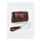 LC Waikiki LCW ACCESSORIES Bordo Deri Görünümlü Kadın Omuz Çantası