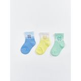 LC Waikiki Lcw Baby Basic Erkek Çocuk Soket Çorabı 3'lü Paket - Blue - 2 - 3 Yaş