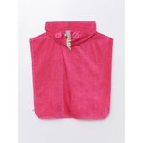 LC Waikiki Lcw Baby Baskılı Kız Bebek Kapüşonlu Plaj Havlusu - Somon - 0 - 3 Ay