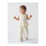 LC Waikiki LCW baby Bej Çiçekli Kız Bebek Bluz ve Pantolon