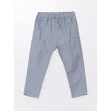 LC Waikiki Lcw Baby Beli Lastikli Erkek Bebek Kargo Pantolon - 7 - 8 Yaş - Dropsuz - Blue