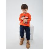 LC Waikiki Lcw Baby Beli Lastikli Nostaljik Maymun Baskılı Erkek Bebek Jogger Eşofman Alt - Lacivert - 9 - 12 Ay