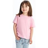 LC Waikiki Lcw Baby Bisiklet Yaka Baskılı Kısa Kollu Kız Bebek Tişört - 6 - 12 Ay - Pink