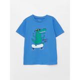 LC Waikiki Lcw Baby Bisiklet Yaka Kısa Kollu Baskılı Erkek Bebek Tişört - 4 - 5 Yaş - Blue