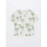 LC Waikiki Lcw Baby Bisiklet Yaka Kısa Kollu Baskılı Erkek Bebek Tişört - Beyaz - 1 - 2 Yaş