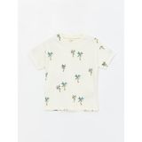LC Waikiki Lcw Baby Bisiklet Yaka Kısa Kollu Erkek Bebek Tişört - Beyaz - 6 - 7 Yaş