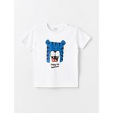 LC Waikiki Lcw Baby Bisiklet Yaka Kısa Kollu Erkek Bebek Tişört - Mavi - 7 - 8 Yaş