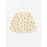 LC Waikiki Lcw Baby Bisiklet Yaka Uzun Kollu Baskılı Kız Bebek Sweatshirt 2'li - 6 - 12 Ay - Green