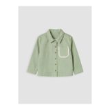 LC Waikiki LCW baby Gömlek Yaka Gabardin Kız Çocuk Ceket