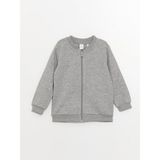 LC Waikiki Lcw Baby Kolej Yaka Uzun Kollu Basic Erkek Bebek Fermuarlı Sweatshirt - 1 - 2 Yaş - Gri