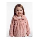 LC Waikiki LCW baby Pembe Bebe Yaka Kız Bebek Pelüş Hırka