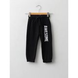 LC Waikiki Lcw Baby Siyah Beli Lastikli Baskılı Erkek Bebek Jogger Eşofman Alt - 12 - 18 Ay