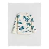LC Waikiki LCW Bisiklet Yaka Dinozor Baskılı Erkek Çocuk Sweatshirt (W5)