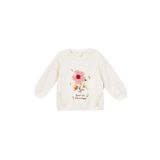 LC Waikiki LCW Bisiklet Yaka Uzun Kollu Çiçekli Kız Bebek Sweatshirt (Ten, 18-24 Ay)