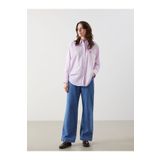 LC Waikiki LCW Comfort İndigo Beli Lastikli Wideleg Kadın Jean Pantolon