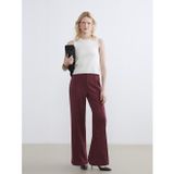 LC Waikiki LCW Comfort Mürdüm Beli Lastikli Kadın Süet Pantolon