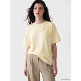 LC Waikiki LCW Comfort Sarı Soft Touch Çiçek Aplikeli Bluz