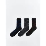 LC Waikiki Lcw Desenli Erkek Soket Çorap 3 Lü (W5) - 42 - Black