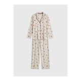 LC Waikiki LCW DREAM Bej Ayı Teddy Desenli Hamile Pijama Takım