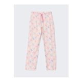 LC Waikiki LCW DREAM Pembe Bisiklet Yaka Baskılı Hamile Pijama Takımı