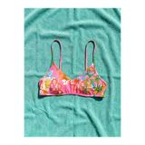 LC Waikiki LCW DREAM Pembe Çıkarılabilir Pedli Çiçekli Kadın Bikini Üstü