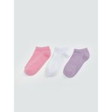 LC Waikiki Lcw Eco Basic Kız Çocuk Patik Çorap 3'lü - Pink - 36 - 38