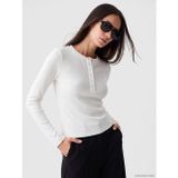 LC Waikiki LCW EVERYDAY Beyaz Bisiklet Yaka Kadın Body