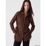 LC Waikiki LCW EVERYDAY Kahverengi Yanları Bağlamalı Kadın Gömlek Tunik