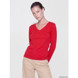 LC Waikiki LCW EVERYDAY Kırmızı V Yaka %100 Pamuklu Kadın Body